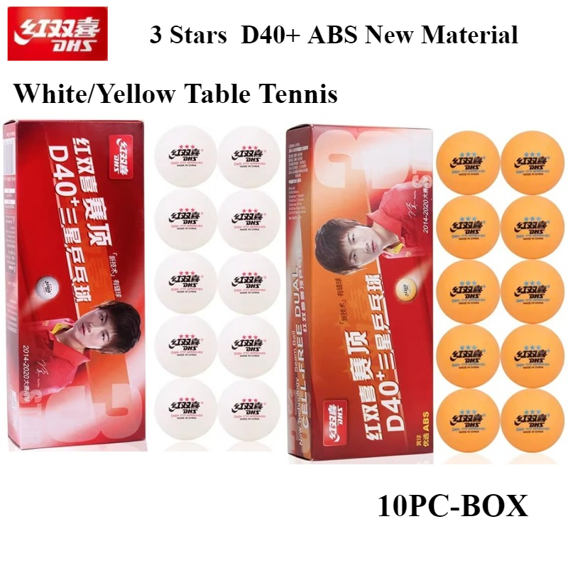 Table Tennis Olympics - 10 stk/doos 3 sterren DHS pingpongballen