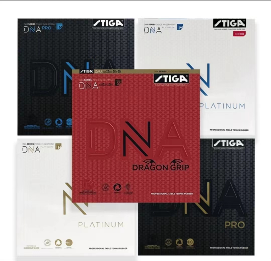Table Tennis Zhang Jike - STIGA DNA Red Dragon Tafeltennisrubber Hoge