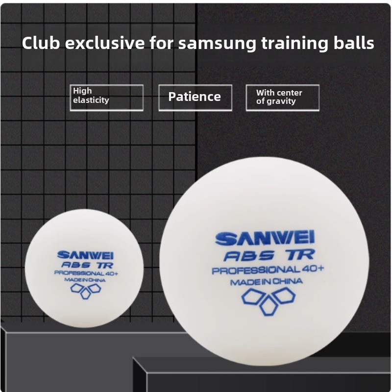 Table Tennis Olympics - 100 stuks Sanwei Nieuwe Materiaal Plastic