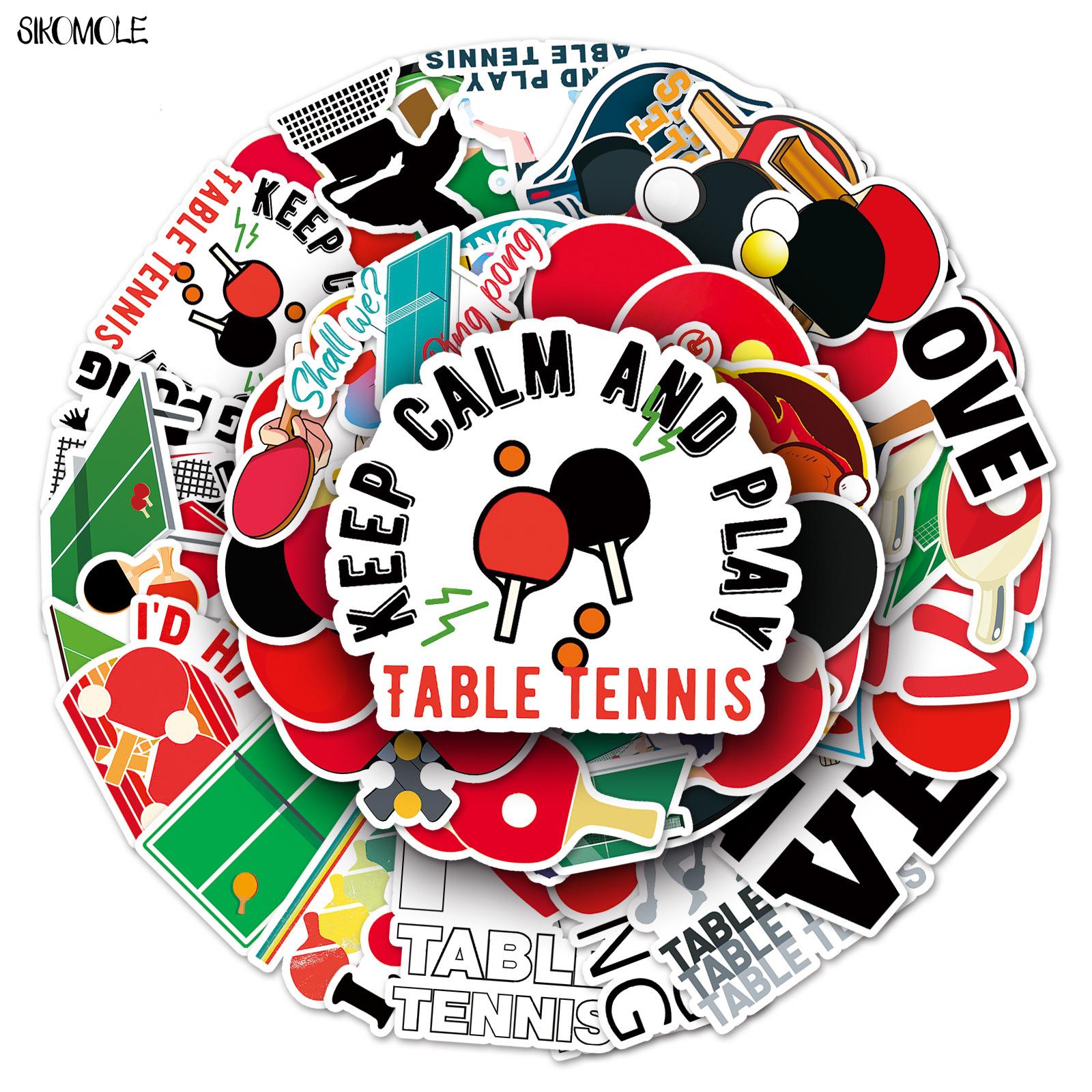 Table Tennis Olympics - 10/30/50Pcs Ping-Pong Bal Stickers Diy Kids